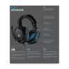 LOGITECH G432 - USB / 3.5mm - mängukõrvaklapid - 7.1 Surround - sinine