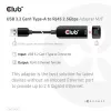CLUB3D USB 3.2 Gen1 Tüüp A - RJ45 2.5Gbps adapter
