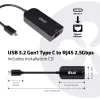 CLUB3D USB 3.2 Gen1 Type C RJ45 2.5Gbps adapter