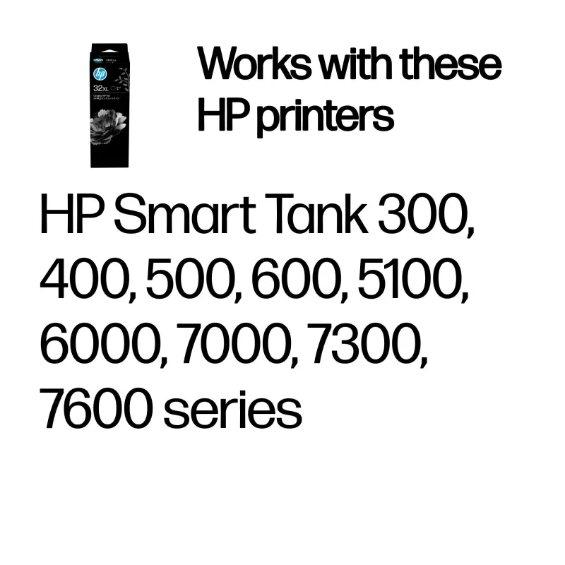 HP 32XL 135-ml must originaal tindipudel, Must, Malaisia, 15–35 °C, 15–35 °C, 20–80%, 1 tk