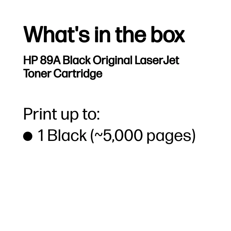 HP 89A must originaal LaserJet toonerikassett