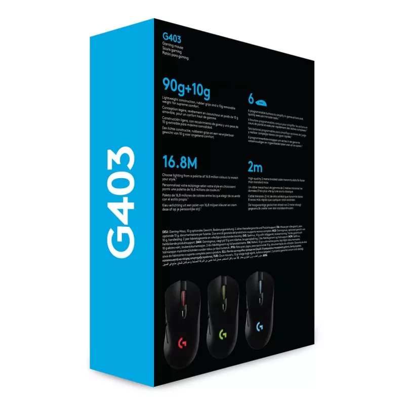 LOGITECH G403 Hero mänguhiir USB must EWR2