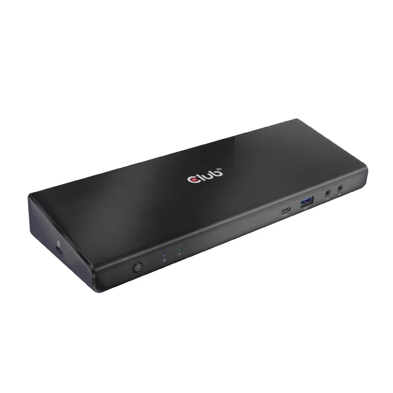 CLUB3D CSV-1562 on USB3.2 Gen1 Type-C universaalne kolmekordne 4K30Hz laadimisdokkimisjaam, mis on DisplayLink® sertifitseeritud. Universaalne laadimisdokk