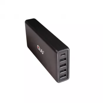 CLUB3D USB Type A ja C toitelaadija, 5 porti kuni 111W