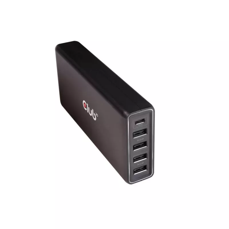 CLUB3D USB Type A ja C toitelaadija, 5 porti kuni 111W
