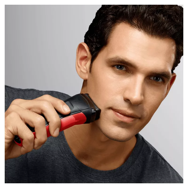 Braun Series 3 300s Foliehabemeajaja Trimmer Must, Punane