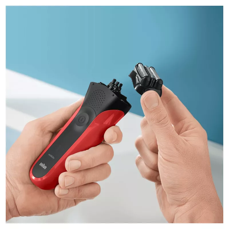 Braun Series 3 300s Foliehabemeajaja Trimmer Must, Punane