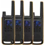 Kahesuunaline raadio Motorola Talkabout T82 Extreme Quad Pack — 4 × PMR-seadet, 16 kanalit, IPX4, 500 mW, NiMH taaslaetav, micro-USB