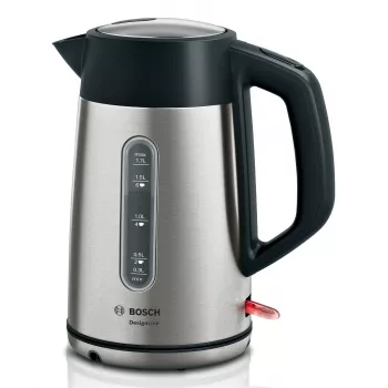Bosch TWK4P440 elektriline veekeetja 1.7 L 2400 W Must, roostevaba teras