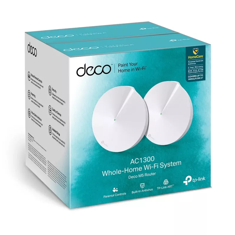 TP-Link AC1300 Deco kogu kodu mesh Wi-Fi süsteem, 2-pakk