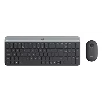 LOGITECH Slim juhtmevaba klaviatuuri ja hiire komplekt Mk470 - Graphite Qwerty Taani/ Norra/ Rootsi