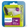 Raseerimistera Philips Norelco OneBlade QP620/50 varuterad, must, 2-pakk