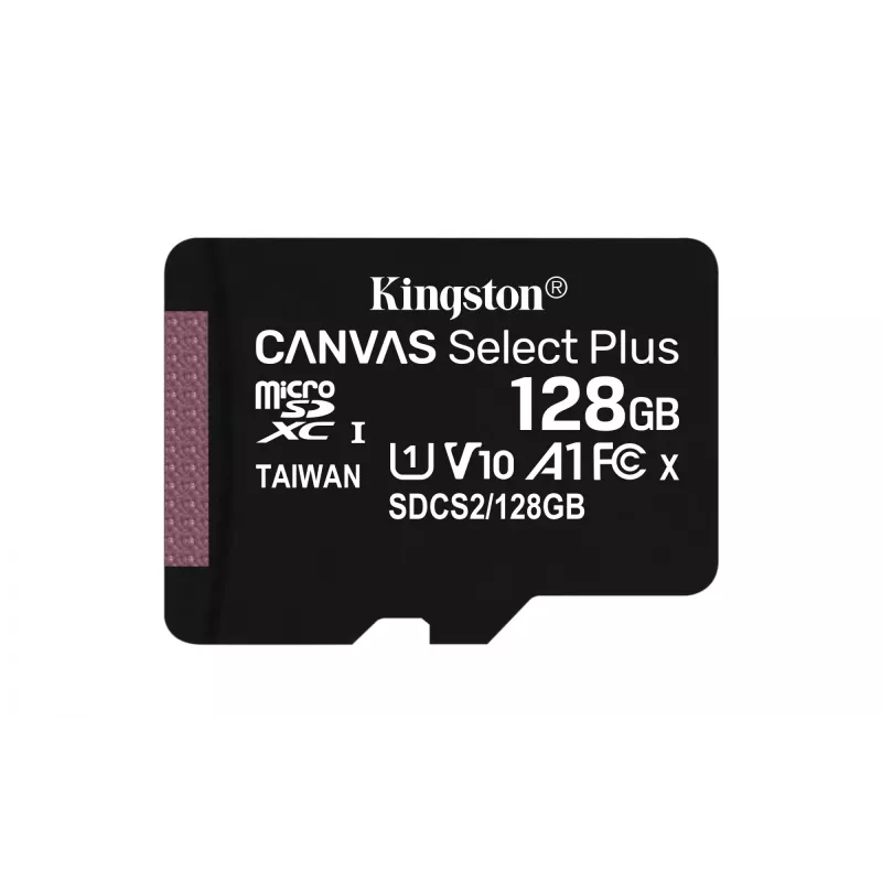 Mälukaart Kingston Technology 128GB microSDXC UHS-I Canvas Select Plus 100R A1 C10