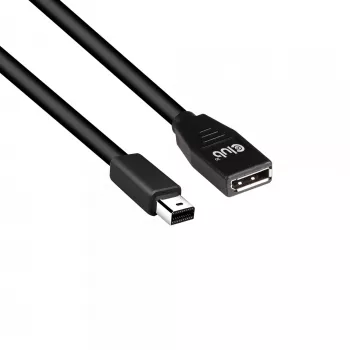 CLUB3D Mini DisplayPort to DisplayPort1.4 pikenduskaabel 8K60Hz DSC1.2 HBR3 HDR M/F 1m/3.28 jalga
