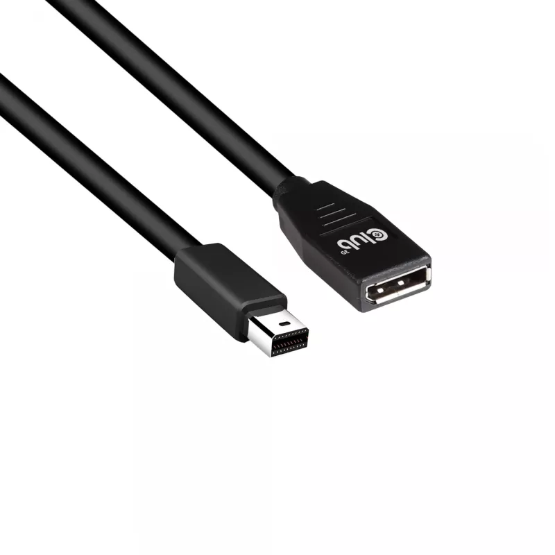 CLUB3D Mini DisplayPort to DisplayPort1.4 pikenduskaabel 8K60Hz DSC1.2 HBR3 HDR M/F 1m/3.28 jalga