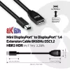 CLUB3D Mini DisplayPort to DisplayPort1.4 pikenduskaabel 8K60Hz DSC1.2 HBR3 HDR M/F 1m/3.28 jalga