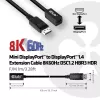 CLUB3D Mini DisplayPort 1.4 to DisplayPort pikenduskaabel 8K60Hz DSC 1.2 HBR3 HDR kahesuunaline F/M 1m/3.28ft