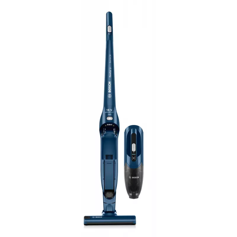 Bosch Serie 2 BBHF216 juhtmevaba tolmuimeja/elektriline hari 2-in-1 juhtmevaba tolmuimeja Aku Kuiv Kotita Sinine