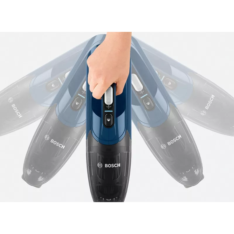 Bosch Serie 2 BBHF216 juhtmevaba tolmuimeja/elektriline hari 2-in-1 juhtmevaba tolmuimeja Aku Kuiv Kotita Sinine