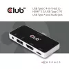 CLUB3D USB Type C 4-in-1 Hub to HDMI™ 4K60Hz USB Type C PD / USB Type A / Audio jack