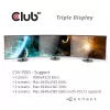 CLUB3D USB Type C 3.2 Gen 1 Multi Stream Transport (MST) Hub DisplayPort 1.4 kolme monitori jaoks
