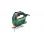 Tikksaag Bosch PST 650 — 500 W, 300 W väljundvõimsus, 65 mm lõikesügavus puidus, 4 mm terases, ülemine käepide, tööriistavaba saelehe vahetus