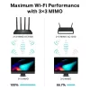 TP-Link Archer C80 juhtmevaba ruuter Gigabit Ethernet kaheribaline (2,4 GHz / 5 GHz) Must