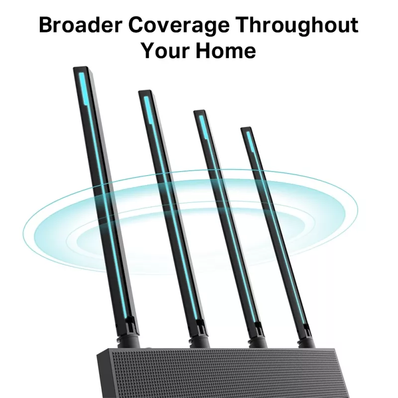 TP-Link Archer C80 juhtmevaba ruuter Gigabit Ethernet kaheribaline (2,4 GHz / 5 GHz) Must