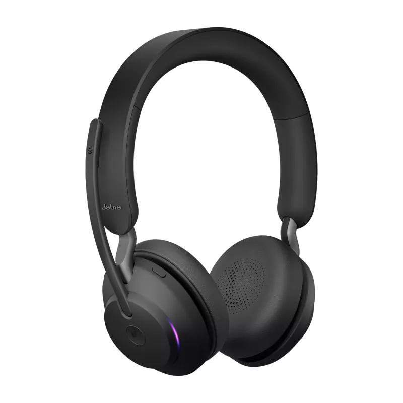 Jabra Evolve2 65 USB-C Must MS Stereo, juhtmevaba, kontori/kõnekeskuse jaoks, 20 - 20000 Hz, 176.4 g, kõrvaklapid, must