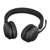Peakomplekt Jabra Evolve2 65 USB-A Must MS Laadimisalus Stereo
