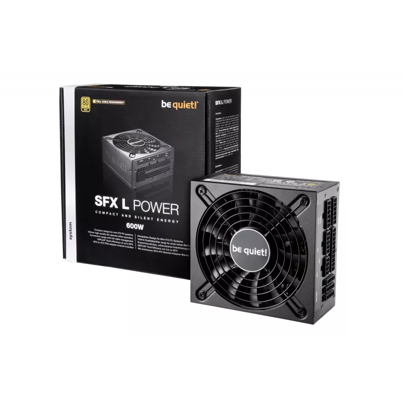 be quiet! SFX L Power toiteplokk 600 W 20+4 pin ATX must