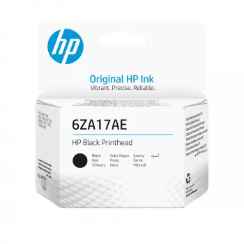 HP 6ZA17AE must prindipea, HP GT prindipead ühilduvad: HP Smart Tank 5100, 555, 559, 570, 580, 655, 7305, 7308 HP Tank 5100,..., Termotindiprinter, Must, Malaisia, 113 mm, 37 mm