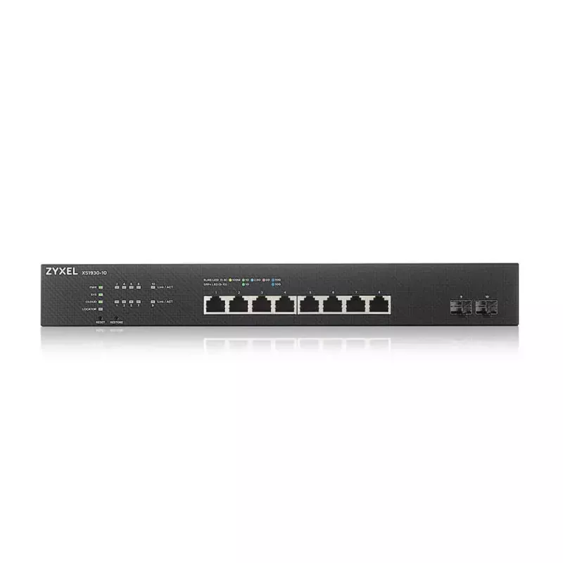 Zyxel XS1930-10-ZZ0101F võrgulüliti Hallatav L3 10G Ethernet (100/1000/10000) Must