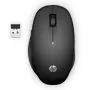 HP Dual Mode Black Mouse 300, paremakäeline, optiline, RF-juhtmevaba, 3600 DPI, must