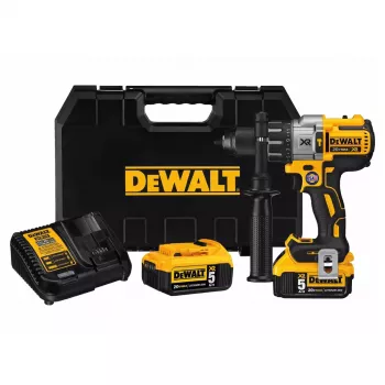 Juhtmeta puur DeWalt DCD996P2 18V Li-Ion 5Ah Padrunita padrun 3-käiguline, 95 Nm, 2,1 kg, löökpuurimine