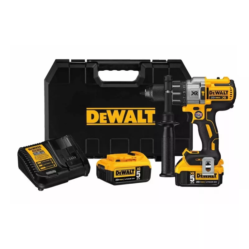 Juhtmeta puur DeWalt DCD996P2 18V Li-Ion 5Ah Padrunita padrun 3-käiguline, 95 Nm, 2,1 kg, löökpuurimine