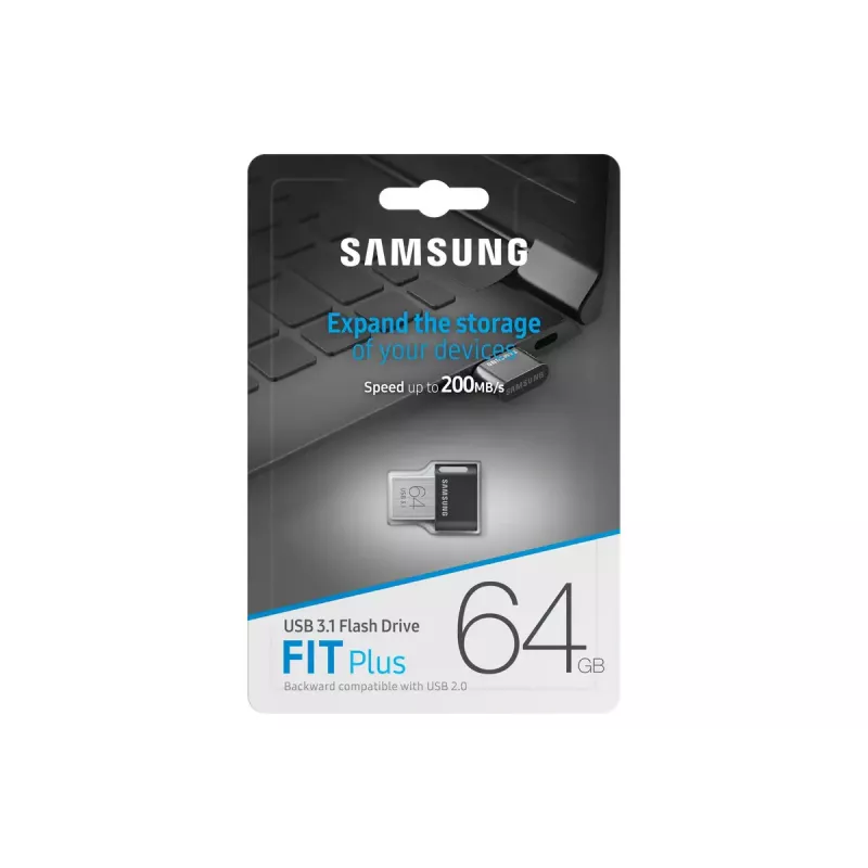 Samsung MUF-64AB USB-mälupulk 64 GB USB Type-A 3.2 Gen 1 (3.1 Gen 1) Hall, Hõbedane