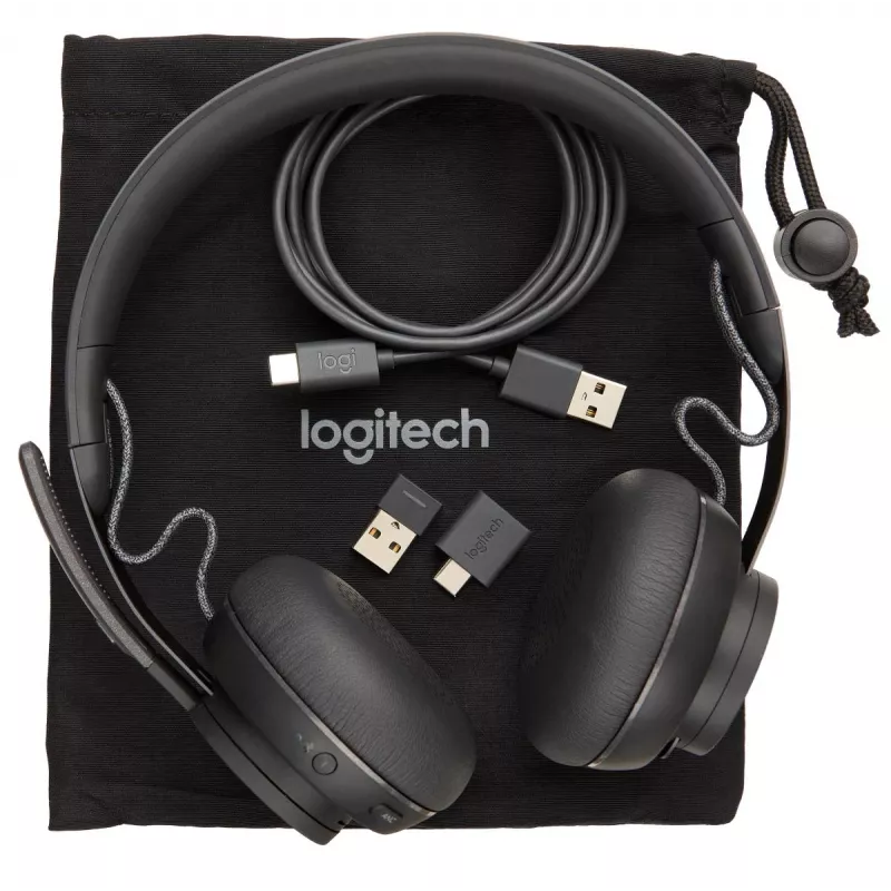 LOGITECH Zone Wireless - USB-C / USB-A - Peakomplekt - MSFT Teams Zone - Must