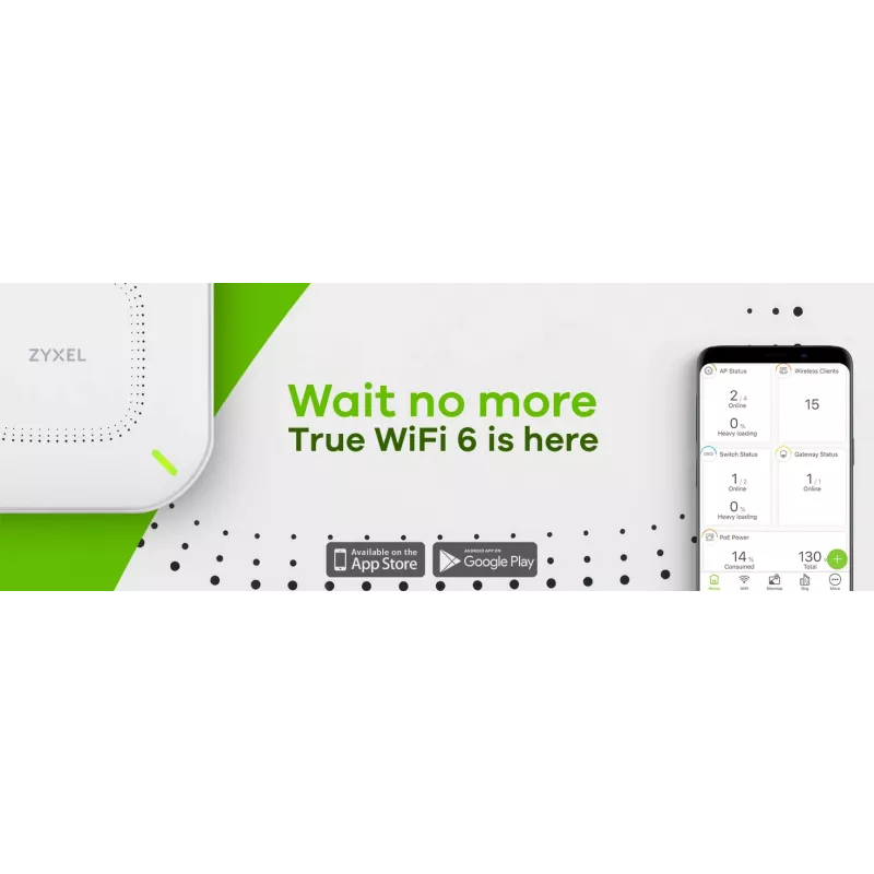Zyxel NWA110AX 1000 Mbit/s Valge Power over Ethernet (PoE)