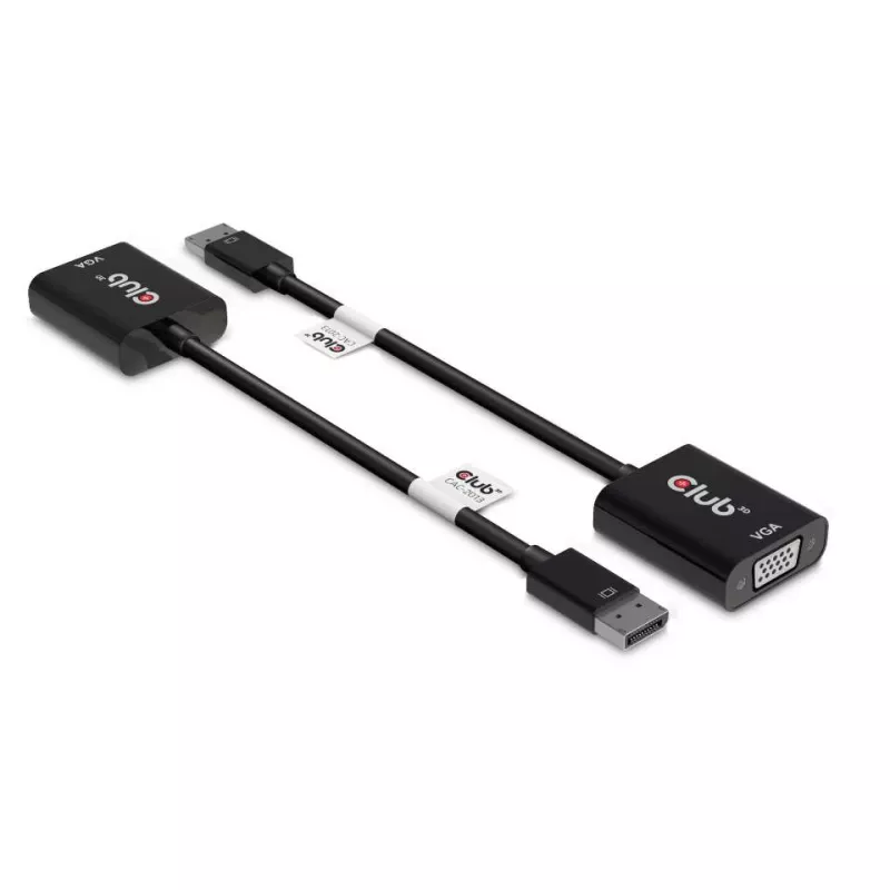 CLUB3D DisplayPort™ to VGA must aktiivadapter M/F