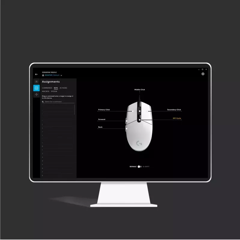 LOGITECH G203 Lightsync mängurihiir USB Must