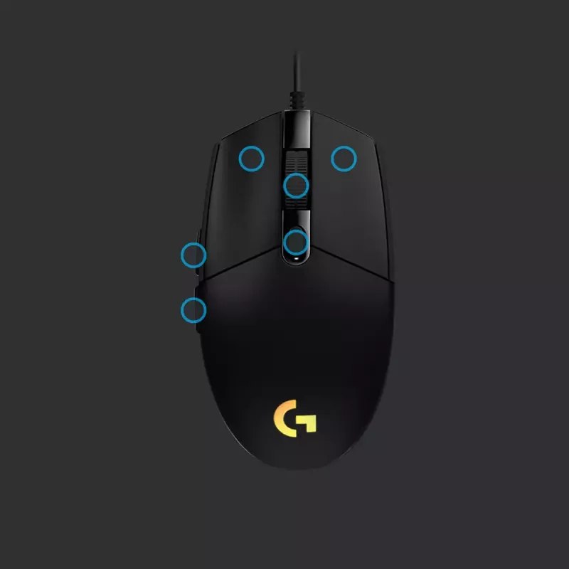 LOGITECH G203 Lightsync mängurihiir USB Must