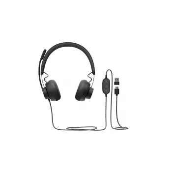 LOGITECH Zone Wired - USB-C / USB-A - Peakomplekt - UC Zone - Must