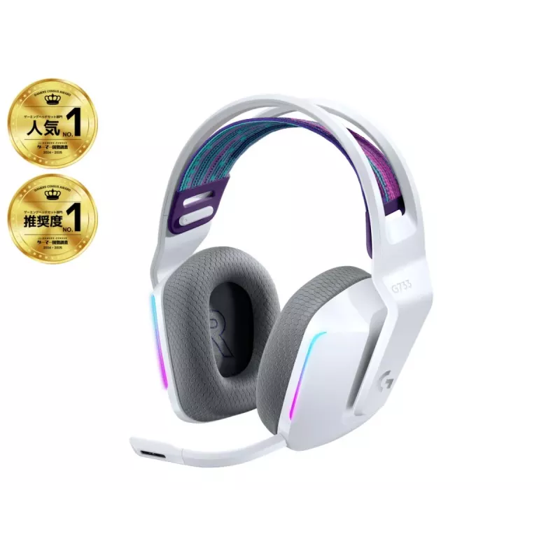 LOGITECH G733 Lightspeed juhtmevabad RGB mänguripeakomplekt Valge