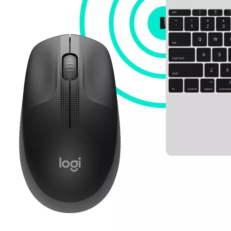 LOGITECH M190 täissuuruses juhtmevaba hiir Charcoal