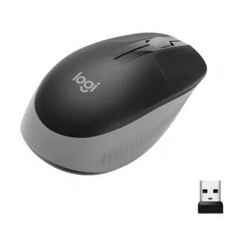 LOGITECH M190 täissuuruses juhtmevaba hiir – keskmine hall