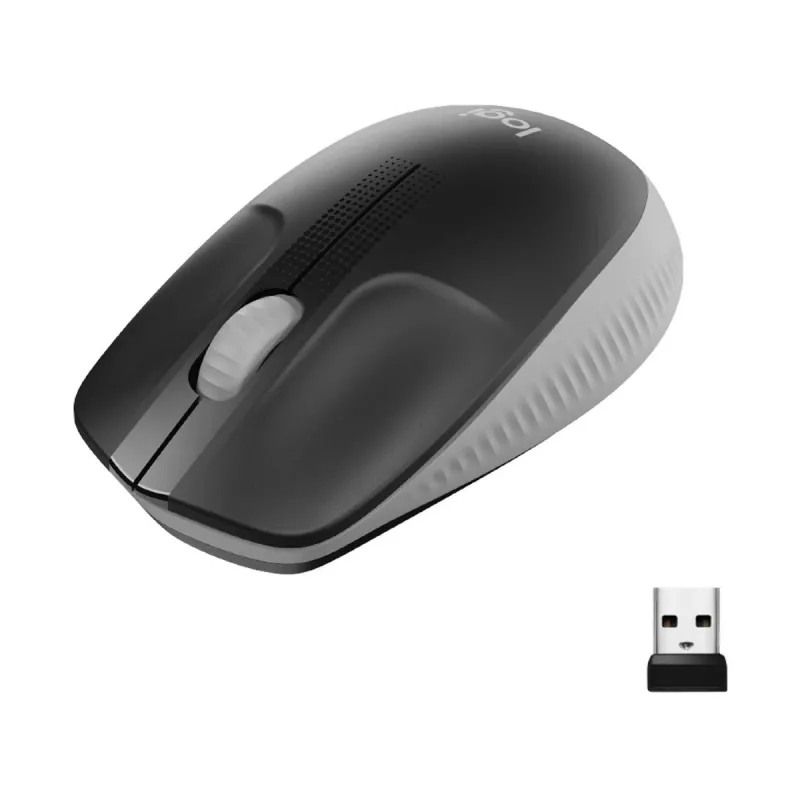 LOGITECH M190 täissuuruses juhtmevaba hiir – keskmine hall