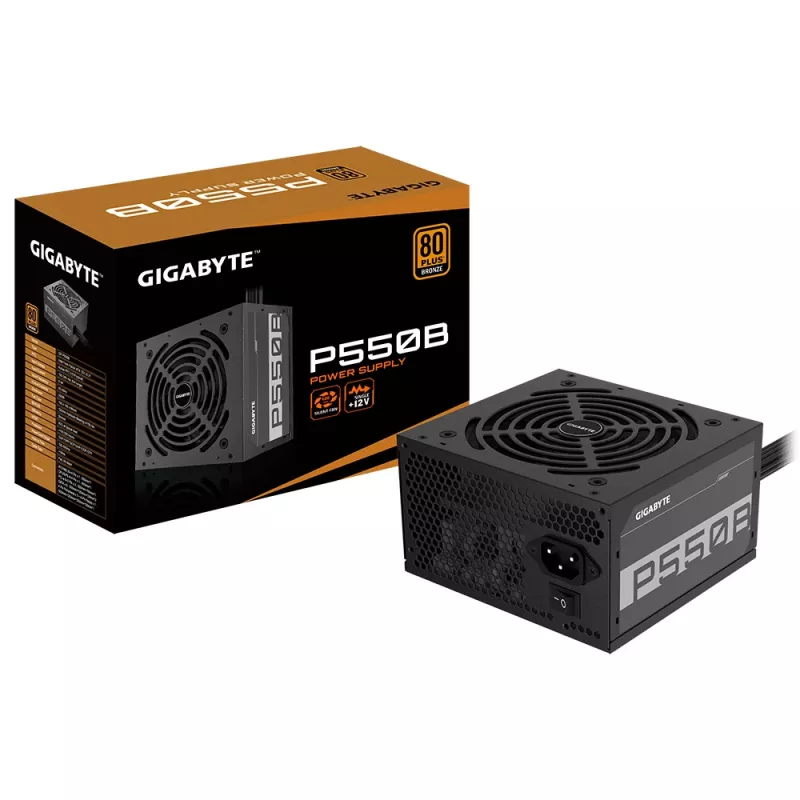 GIGABYTE P550B toiteplokk 550 W 20+4 pin ATX ATX Must