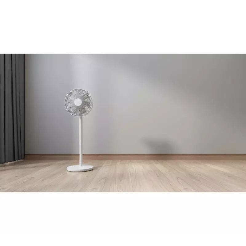 Seisev ventilaator Xiaomi Mi Smart Standing Fan 2 Lite PYV4007GL — 35,6 cm 7 laba, 3 kiirust, 45 W, 90° pööreldes, reguleeritav kõrgus 642–1000 mm, valge