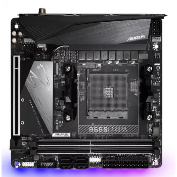 Emaplaat GIGABYTE B550I AORUS PRO AX, B550, AM4, Mini-ITX